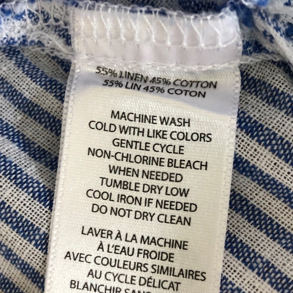 Beachlunchlounge Linen Striped Top - Picture 10 of 10
